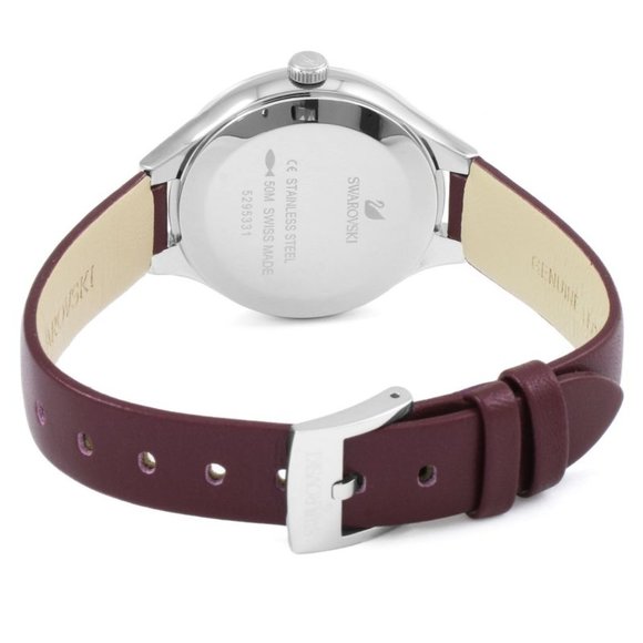 Swarovski Lovely Crystals Burgundy BRAND NEW WATCH - Picture 9 of 12